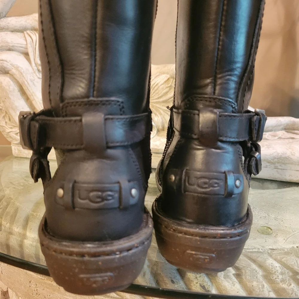 *Sold⛔️Ugg Rosen Tall Leather Boot in Size 6. S/N 1008219  #246 - Picture 13 of 17